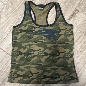 NFL New England Patriots Camouflage Tank Top with Blue Logo